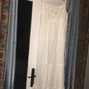 Long white maxi dress